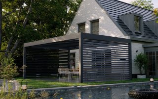 Sichtschutz Terrassenüberdachung