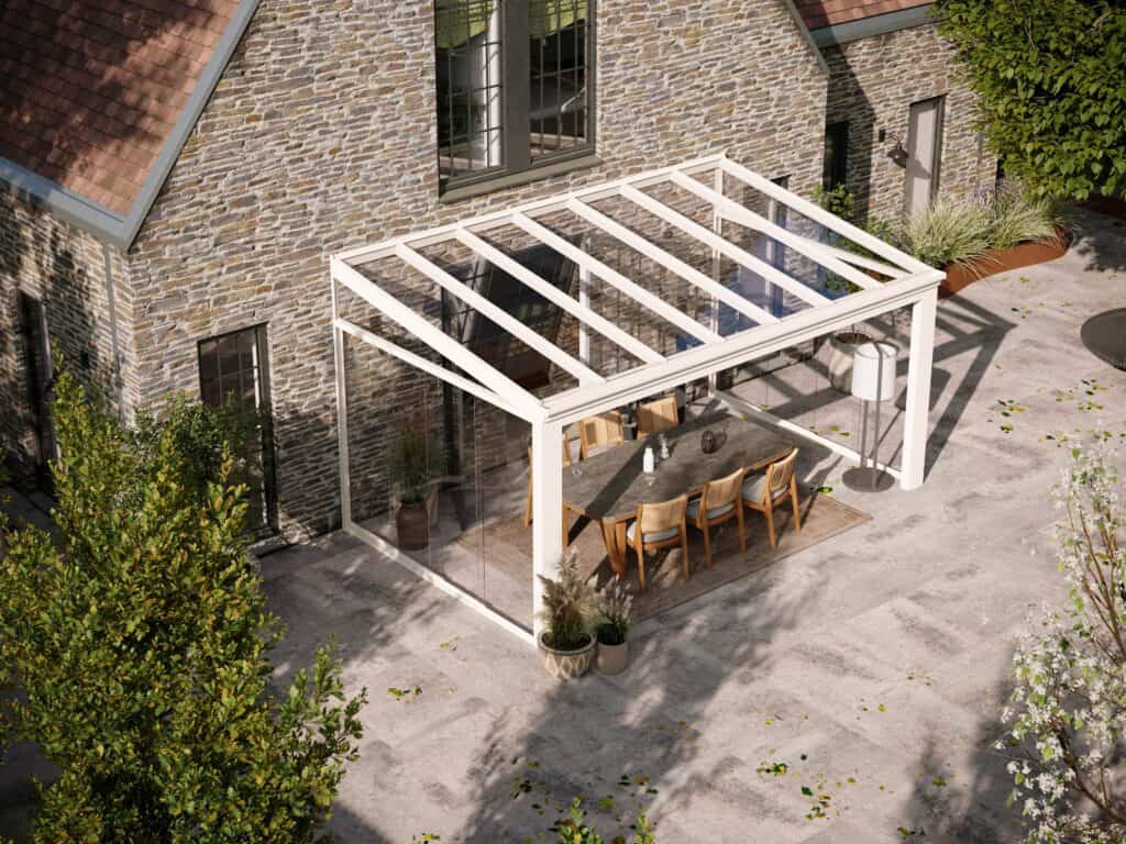 beste Material für eine Terrassenüberdachung